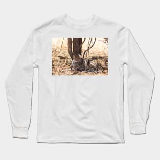 Cheetah under a tree Long Sleeve T-Shirt